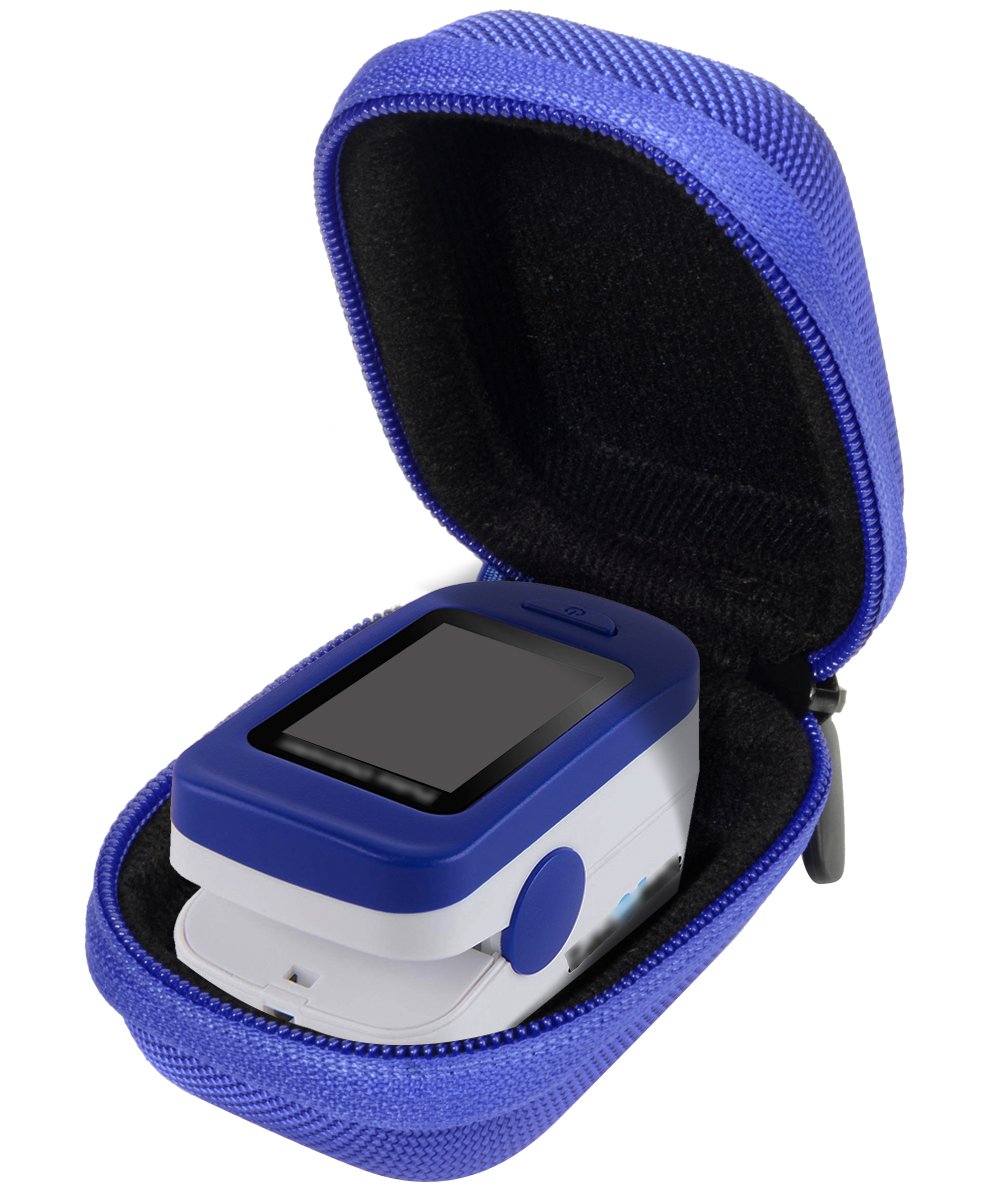 Fingertip Pulse Oximeter Case for Zacurate Pro 500DL, 500BL, Childrend; Facelake FL400 t. FL350, CMS500DA; MIBEST, Innovo Deluxe, Santamedical 2. ANKOVO, CONTEC, Metene, ATMOKO, Vive Precision Spo2 WGear