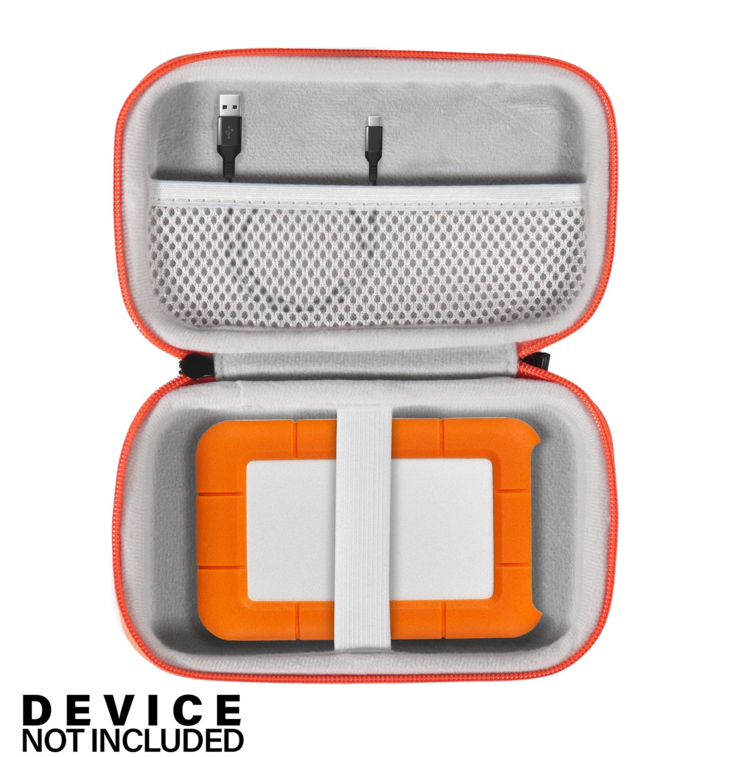 Getgear Portable Case Compatible with LaCie External Hard Drive Portable HDD, Rugged Mini HDD 2TB/ 1TB/ 4TB/ 5TB, USB-C HDD GETGEAR