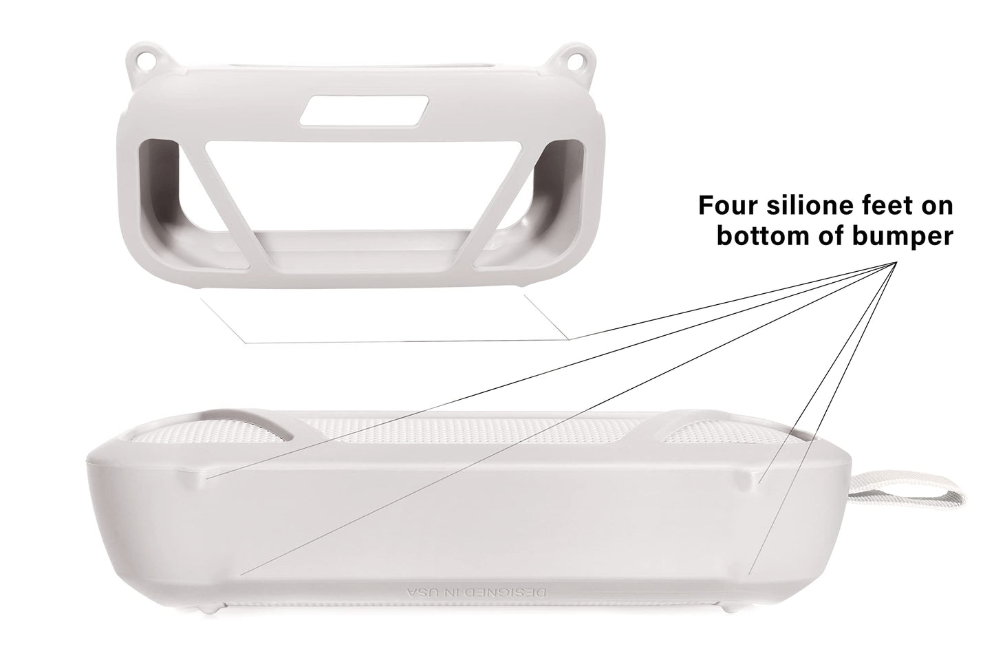 GETGEAR Case for Bose SoundLink Flex Bluetooth Portable Speaker by getgear, mesh Pocket for Charger Cord, Detachable Wrist Strap GETGEAR