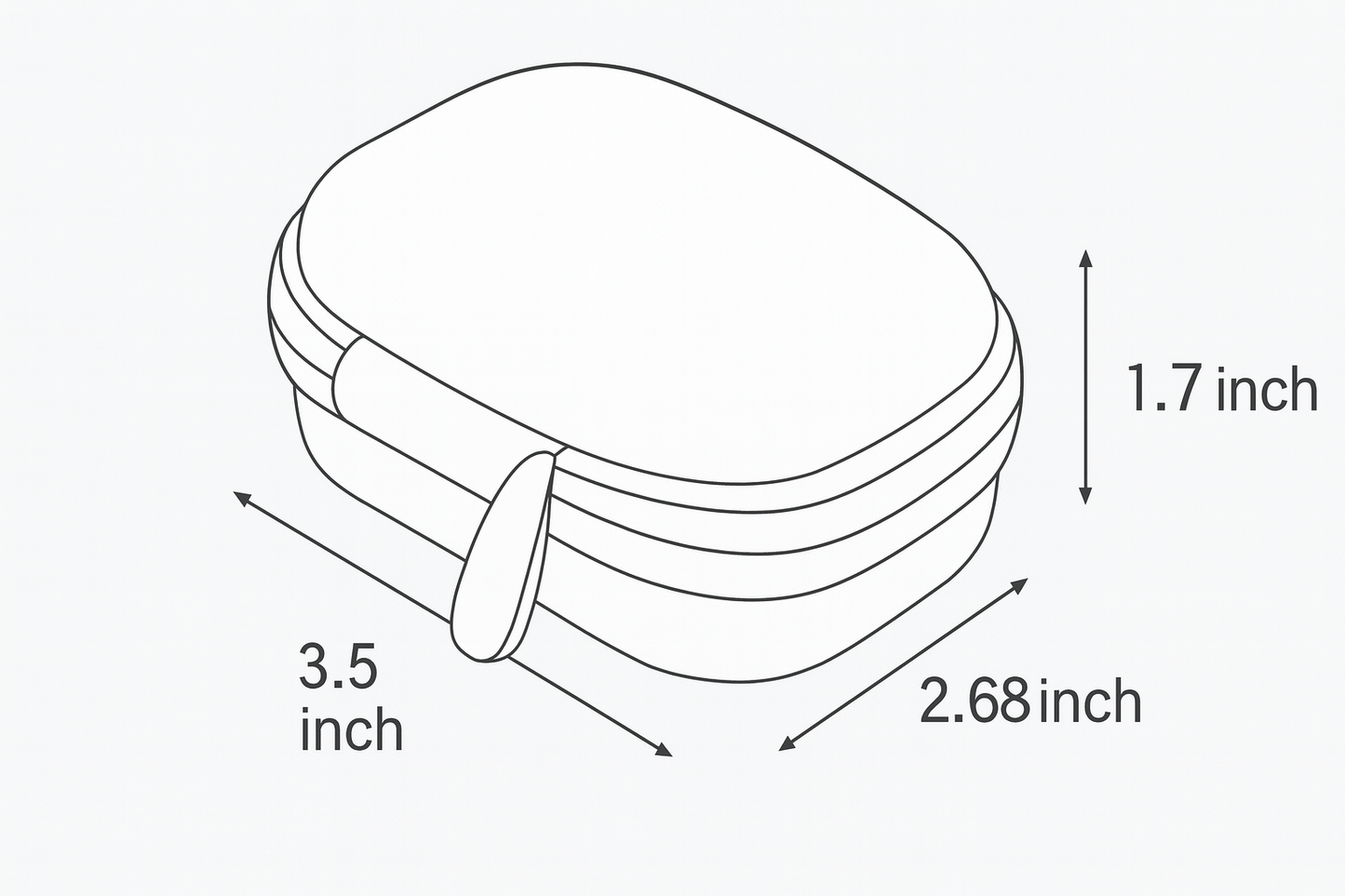 GETGEAR Protective Case for Hearing Aid compatible with Wuvee OTC Hearing Aids E100 for Seniors Severe Hearing Loss GETGEAR