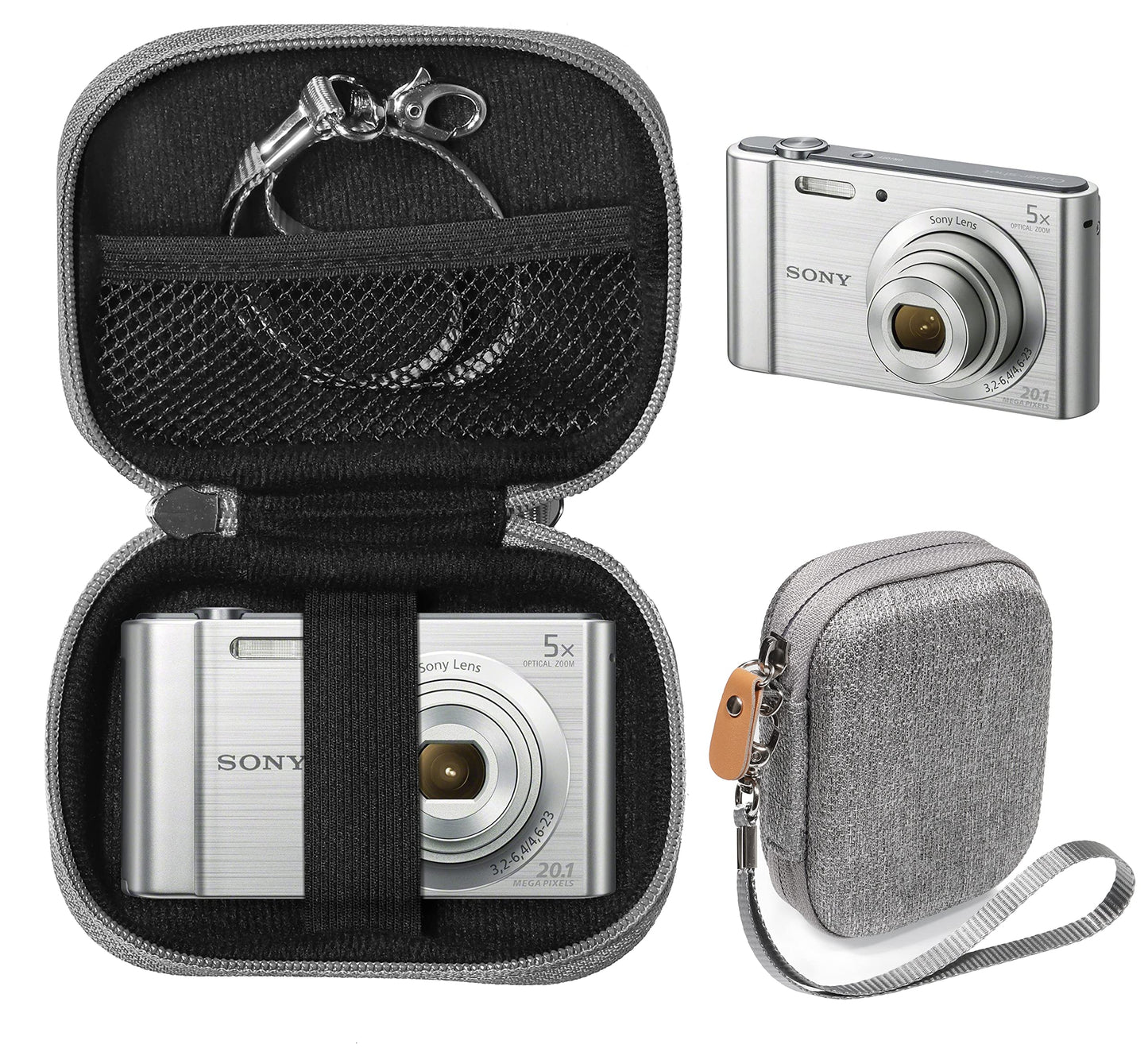 Sony W800/S, DSCW830; Canon ELPH180, ELPH190; Kodak PIXPRO FZ43, FZ53; Nikon COOLPIX L32 Digital Camera Case WGear