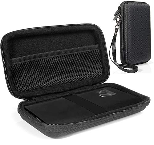 Black Protective Carrying Case for DULLA M50000 Portable Power Bank, Detachable Wrist Straps, Elastics Strap to Secure Device, WGear