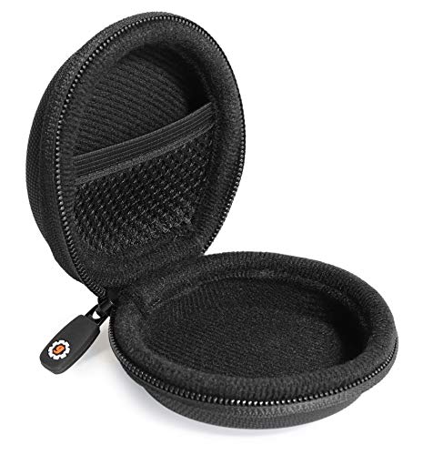 WGear Semi-Hard Lense Case for DSLR Camera Lens (Canon, Nikon, Sony, Pentax, Olympus, Panasonic,etc), Medium Size with Carabiner, Lens Cleaning Wipe (Black Medium) WGear