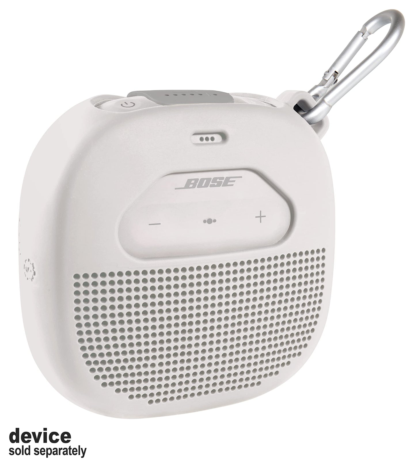 Feature Protective Case for Bose SoundLink Micro Bluetooth Speaker by WGear, Featured Design with mesh Pocket for Cable and Other Accessories, Elastic Strap to Secure Device WGear