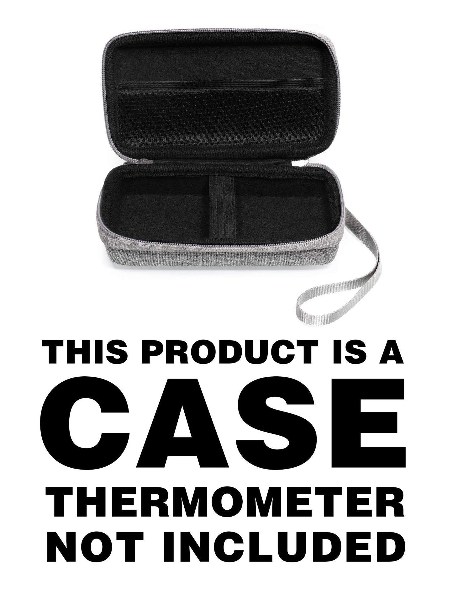 getgear case for Thermometer: Wyltec, Skyaudio, ANKOVO, Caroune, Simplife, Braun BFH-125, Mosen, Vigorun, GoodBaby, Braun Thermoscan 7, CHOOSEEN, Vigorun, Mobi Dualscan, Tweed Gray (CASE ONLY) GETGEAR