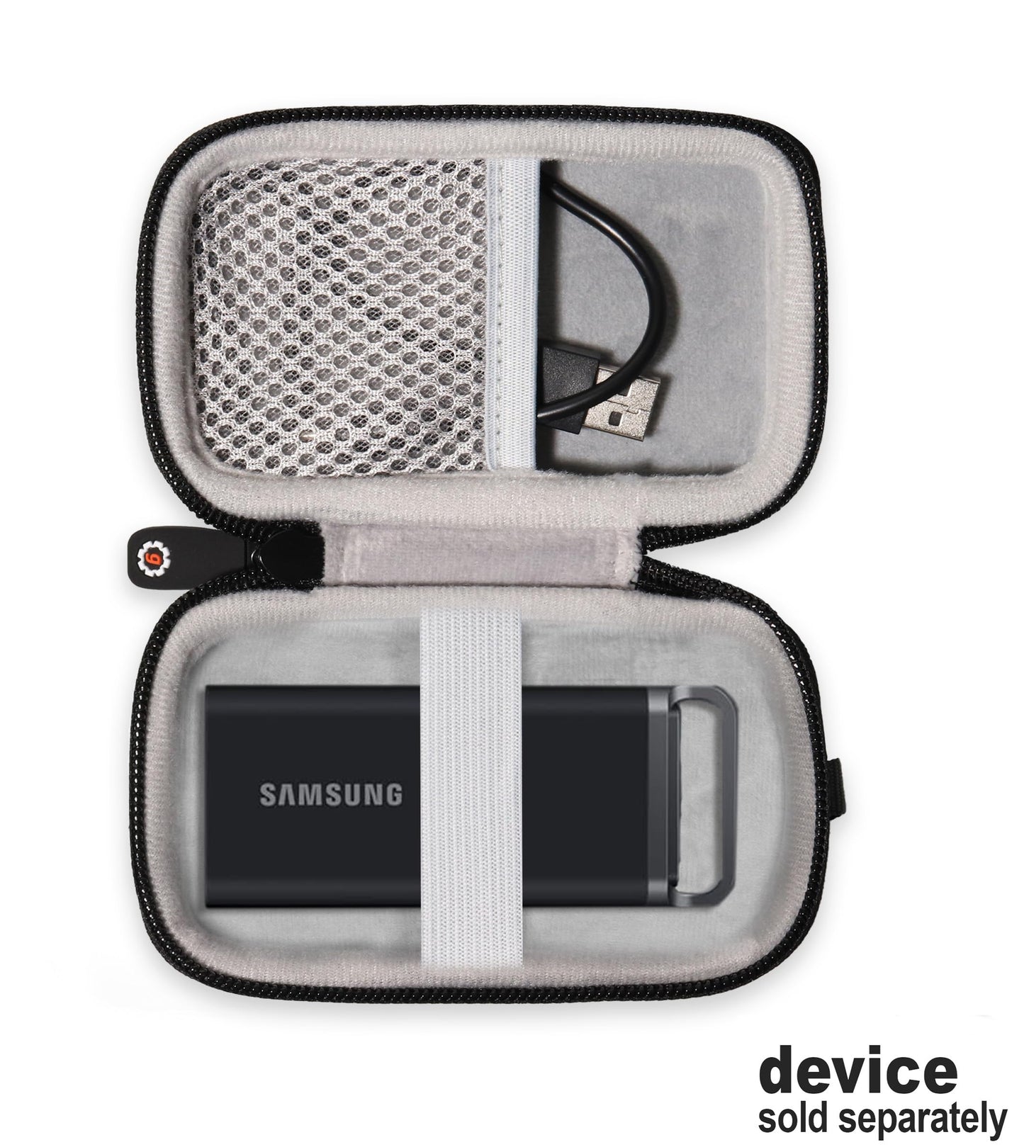 Getgear Portable Case Compatible with Samsung T5 EVO Portable SSD2TB, 4TB, 8TB GETGEAR