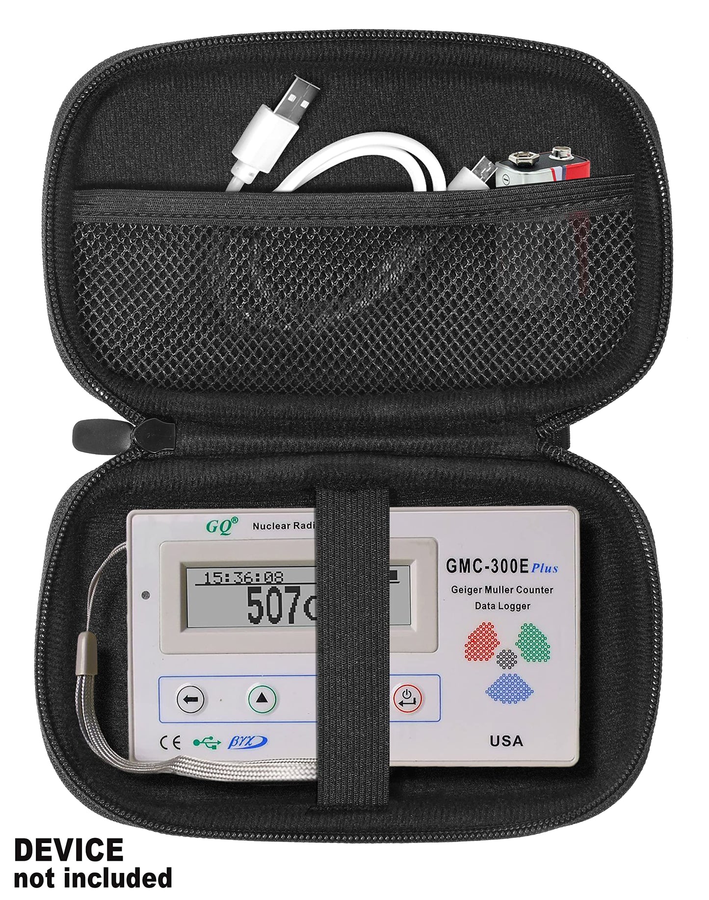 getgear case for GQ GMC300EPlus Fullfill Digital Nuclear Radiation Detector Monitor Meter, New GQ GMC-320 Plus Geiger Counter Nuclear Radiation Detector Monitor Meter(Updated Version) getgearcase
