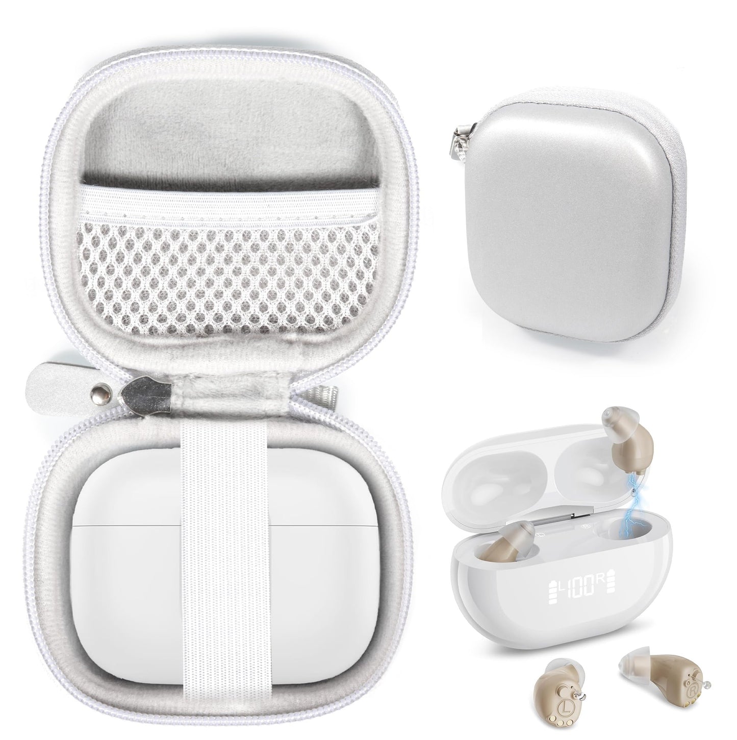 GETGEAR Case for WLCMRD Hearing Aids 6118 Invisible Rechargeable Digital Hearing Aids for Seniors GETGEAR