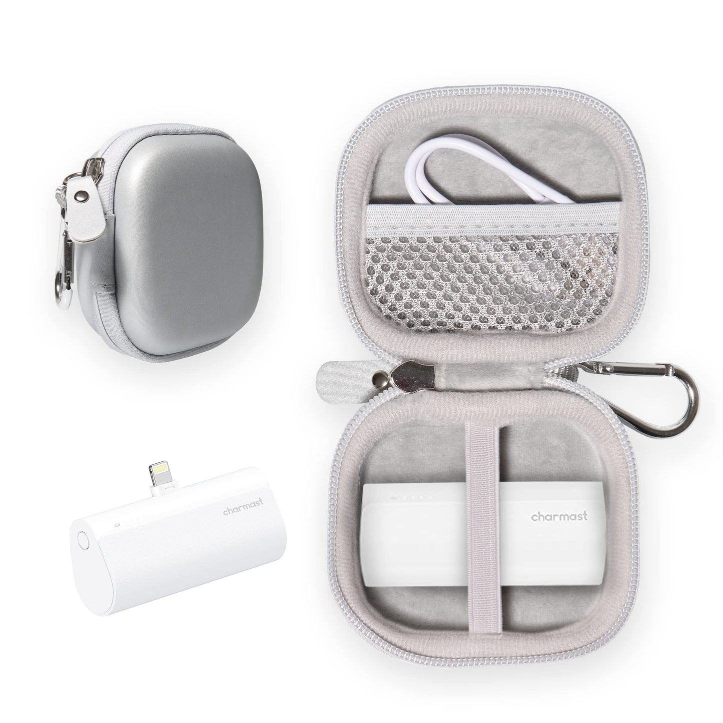 getgear Travel Case for Small Portable Charger Like Charmsast, KKD, VEGER, Feob, YHO, VRURC GETGEAR