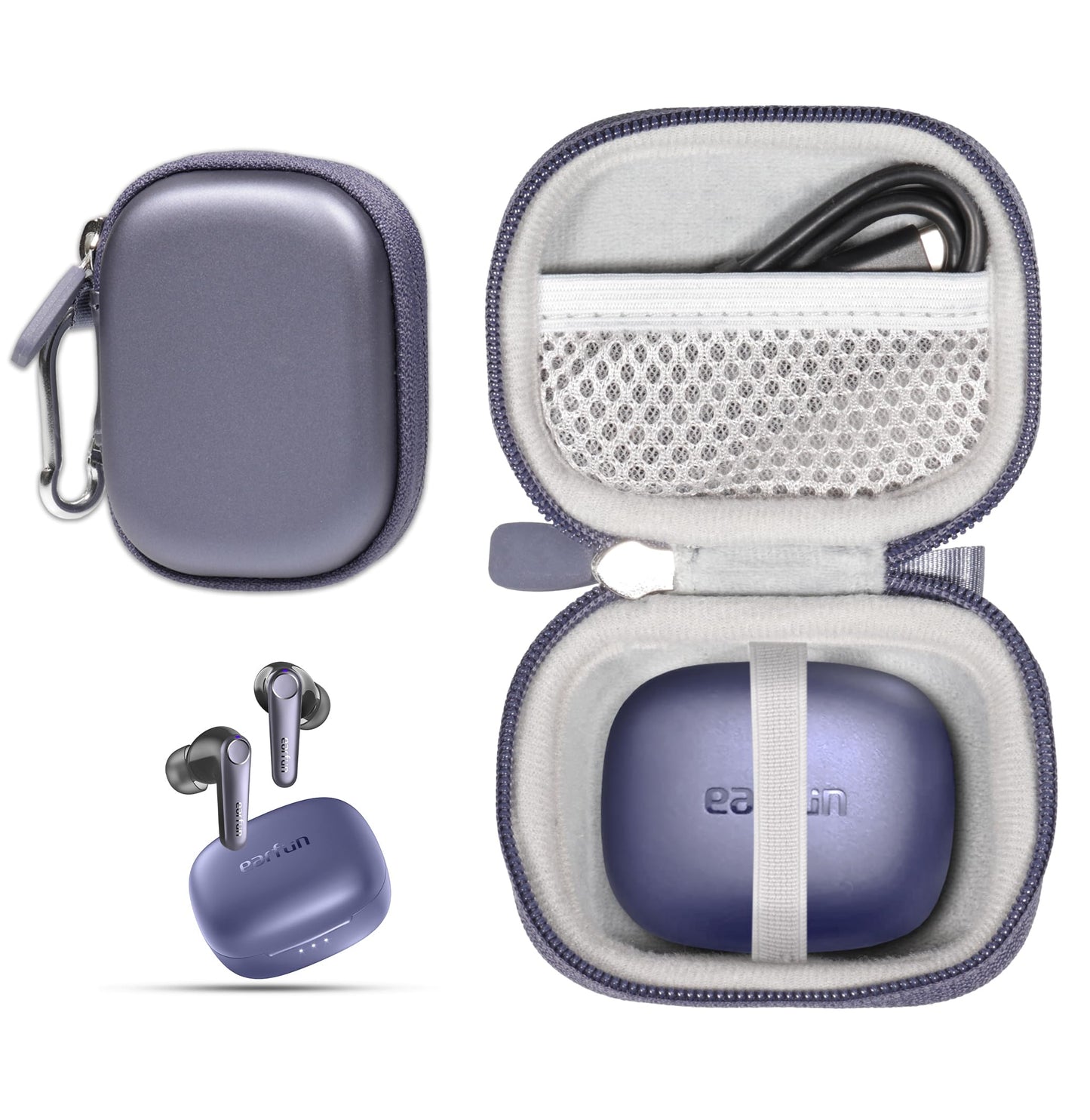getgear Earbuds Case Compatible with EarFun Air Pro 3 Noise Cancelling Wireless Earbuds GETGEAR