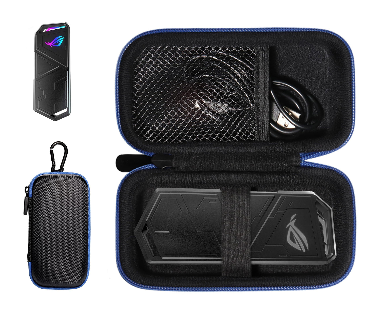 Getgear Portable Case Compatible with ASUS ROG Strix Arion Aluminum Alloy M.2, Arion M.2 NVMe SSD Enclosure-USB3.2 GEN2, Arion S500X Arion GETGEAR