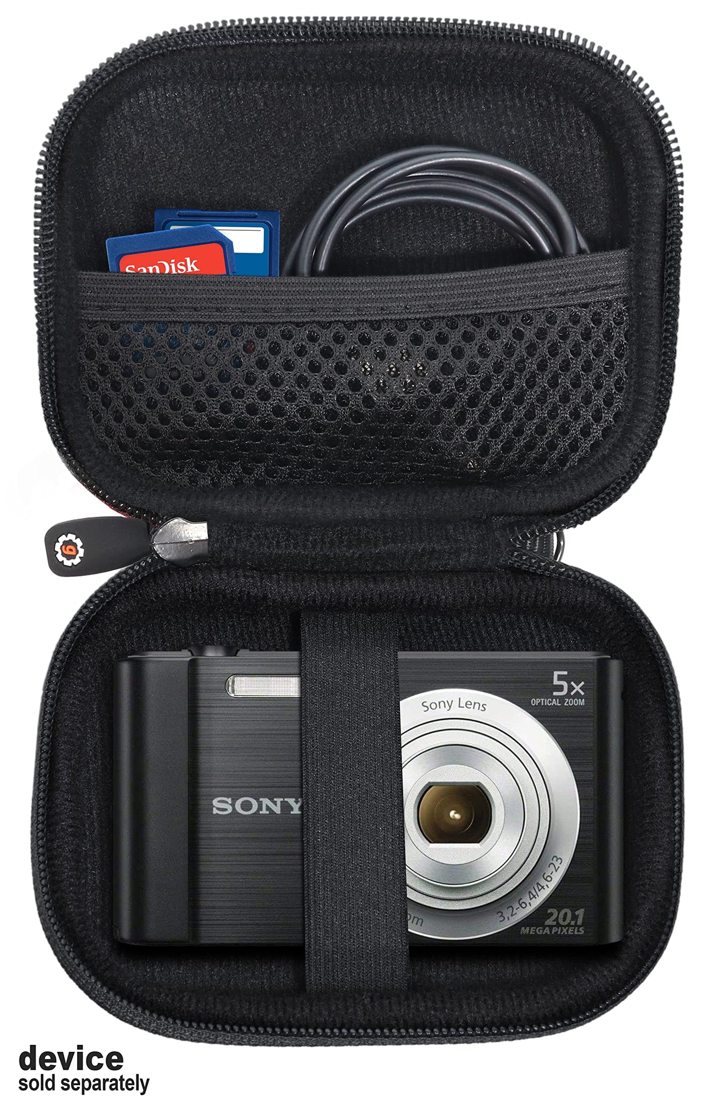 Sony W800/S, DSCW830; Canon ELPH180, ELPH190; Kodak PIXPRO FZ43, FZ53; Nikon COOLPIX L32 Digital Camera Case WGear