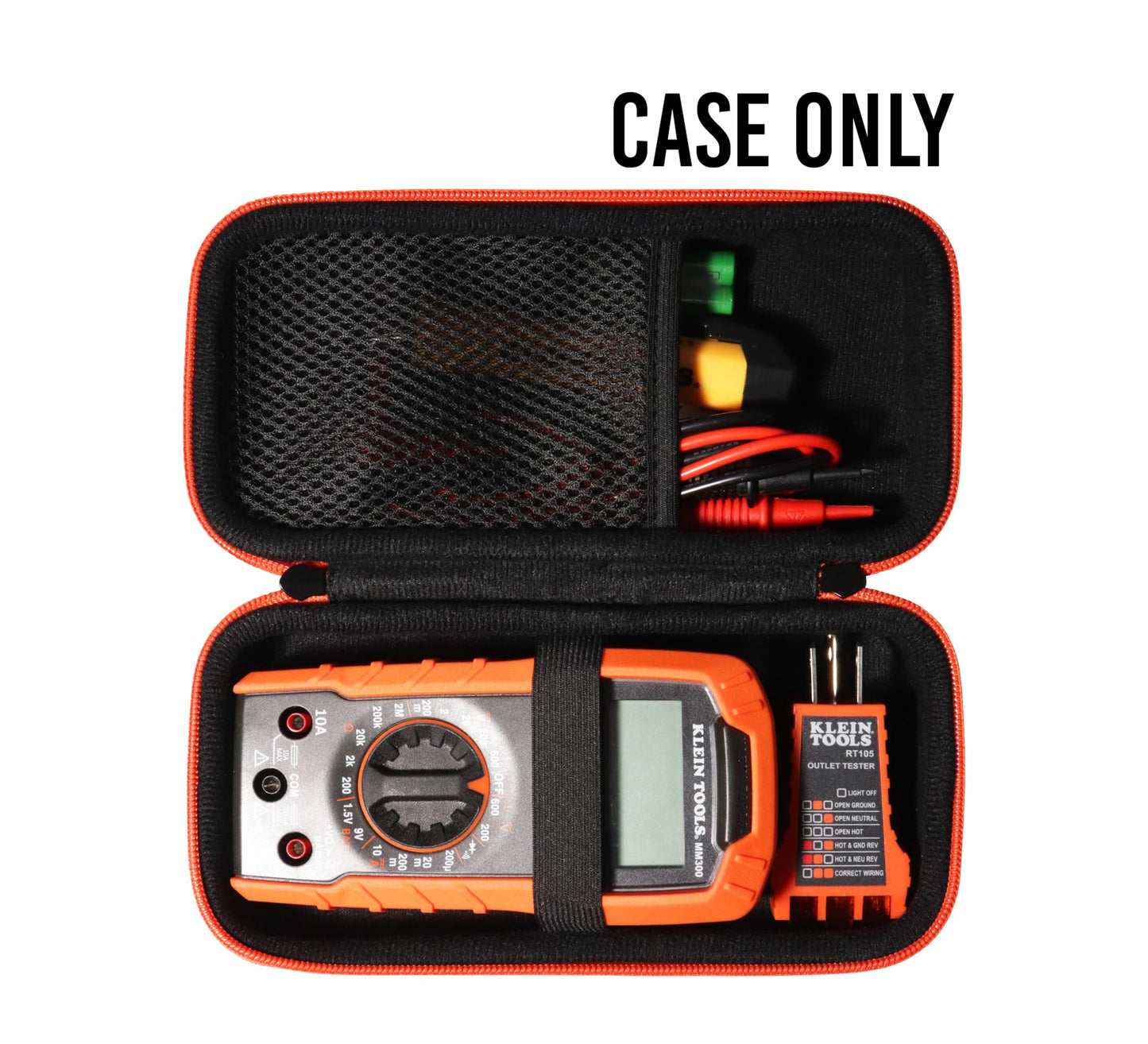 GETGEAR Electrical Test Kit Case for Klein Tools 69149P with Digital Multimeter, Noncontact Voltage Tester, Electrical Outlet Tester, Leads, Batteries GETGEAR