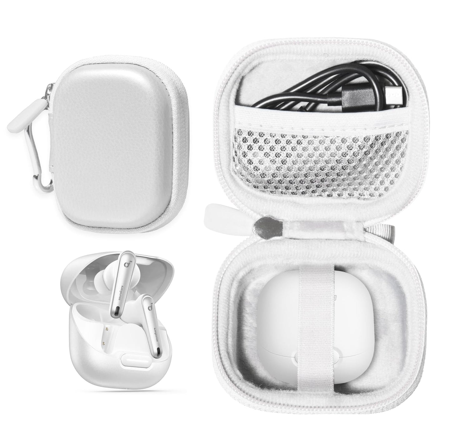 getgear Earbuds Case Compatible with soundcore by Anker Liberty 4 NC Wireless Earbuds GETGEAR
