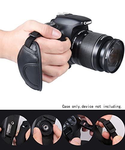 WGear Double Secured DualStrap Padded Wrist and Grip Strap for DSLR Cameras - Prevents drop and stabilizes image capturing WGear