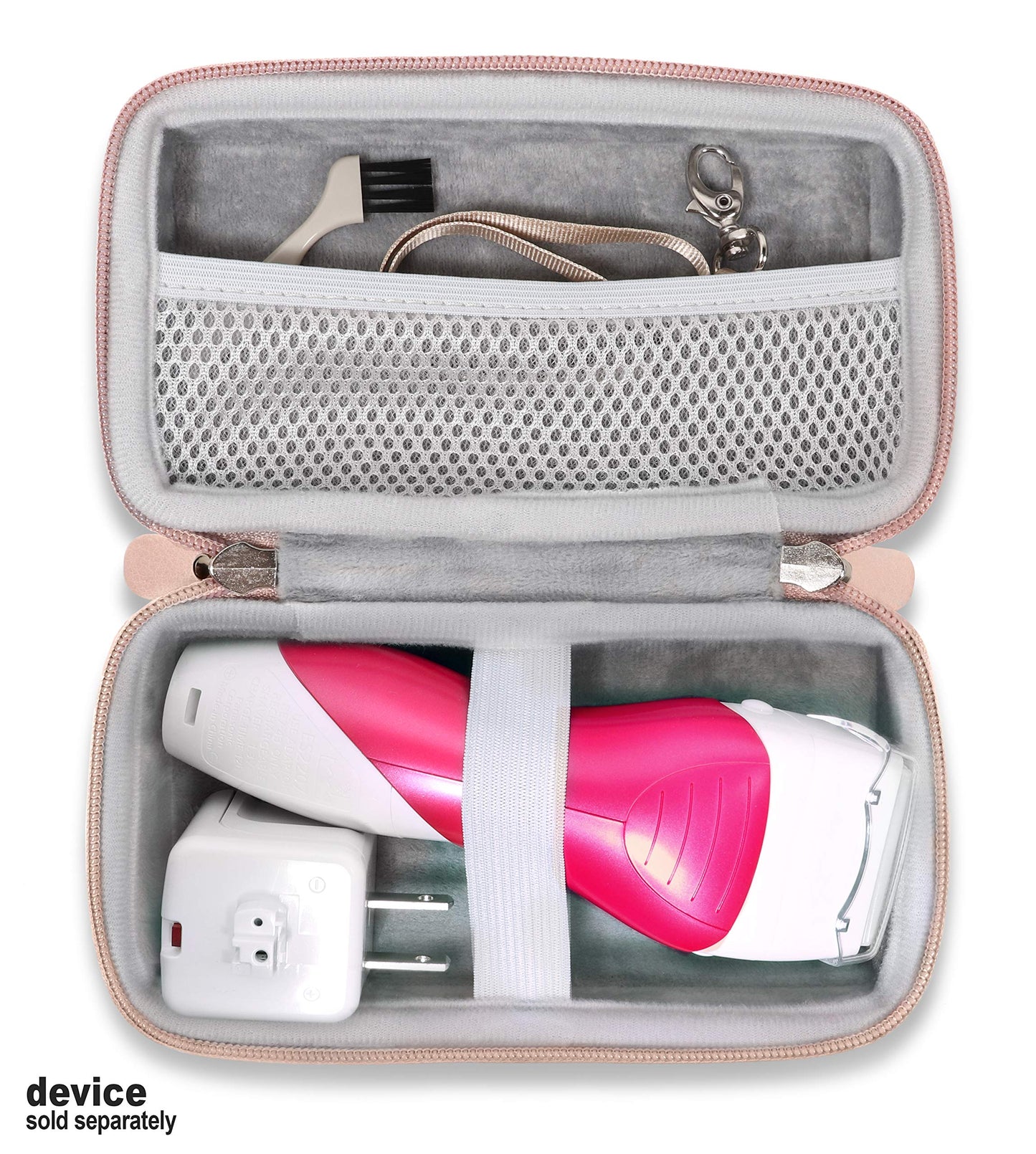 getgear Shaver Case for Panasonic Electric Shaver for Women, Close Curves Electronic Shaver, ES2216PC, Good for Home Storage and Travel, mesh Pocket, Featured Wrist Strap GETGEAR