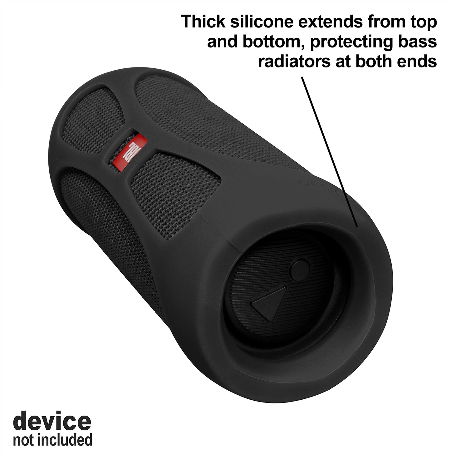 GETGEAR Silicone Cover Sleeve forJBL Waterproof Portable Bluetooth Speaker FLIP 5, Customized Design Skin Portable Protection Solution, Best Matching in Shape and Color GETGEAR