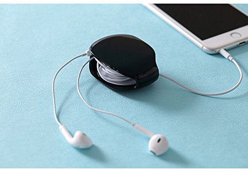 WGear Earbuds Organizer, Cord Manager, Smart Automatic Cord Master, A Simple Pull Then Will Automatic withdraw, The Cord Must Press on The Automatic withdraw Button When Pull WGear