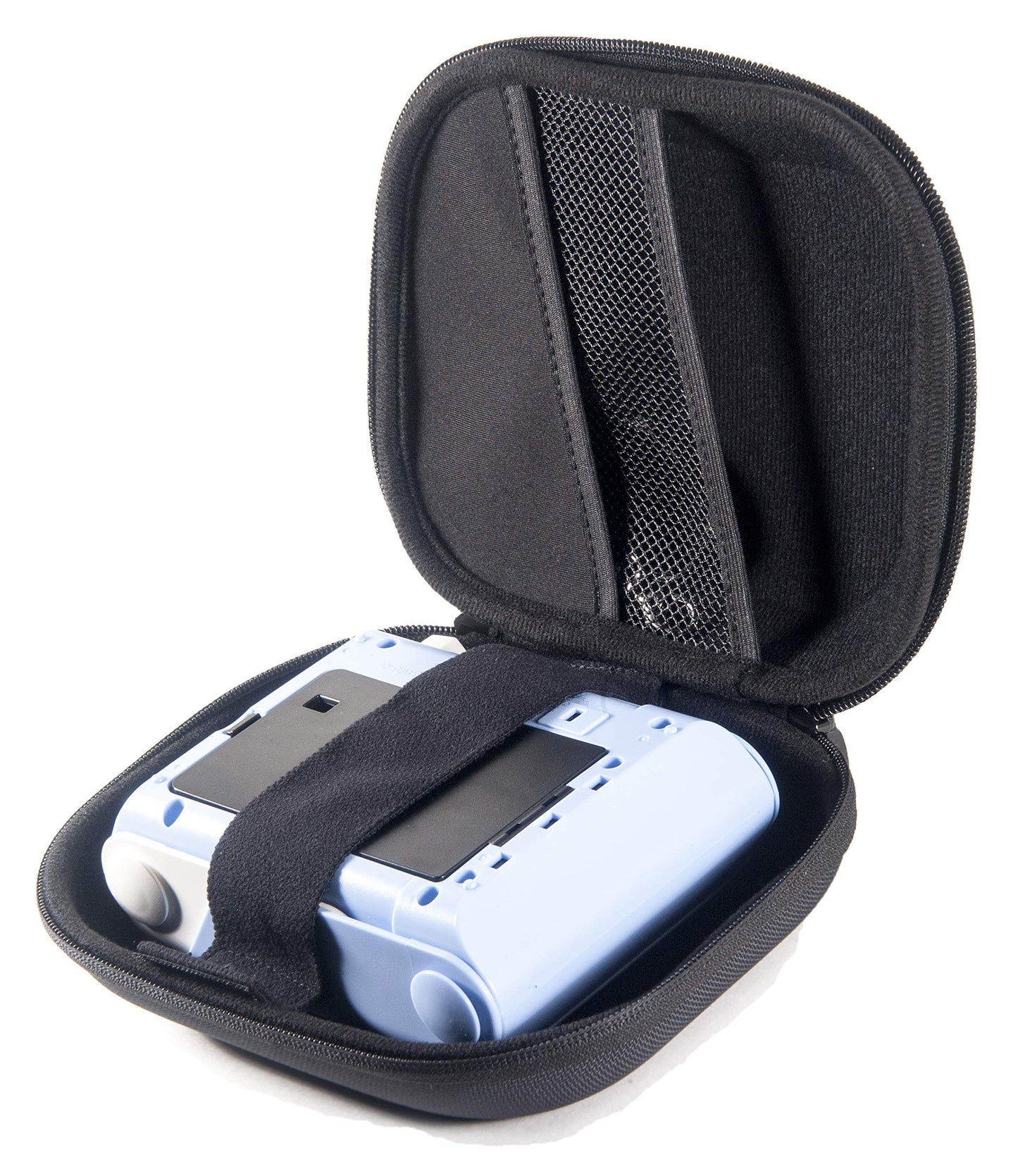 WGear Customized Protective Carrying case for KiiPix Smartphone Picture Printer, Removable Secure Elastic Strap, mesh Pocket for Printer Paper and Other Accessory, Detachable Wrist Strap WGear