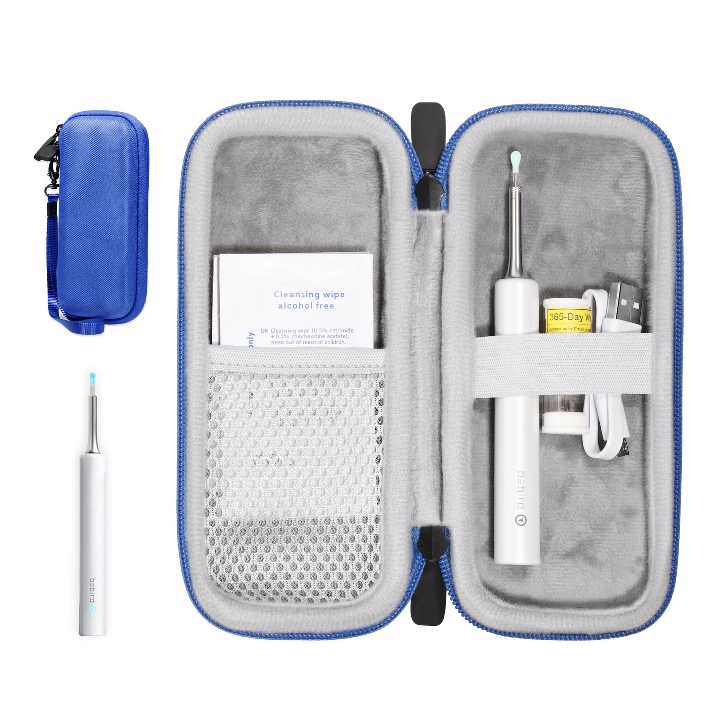 GETGEAR Ear Wax Removal Endoscope Otoscope Case compatible with BEBIRD, Highdas, Anykit, Softula, Enjoyee, JOYGIFT, TOPOINT, AWELOR Earwax Removal Tools case GETGEAR