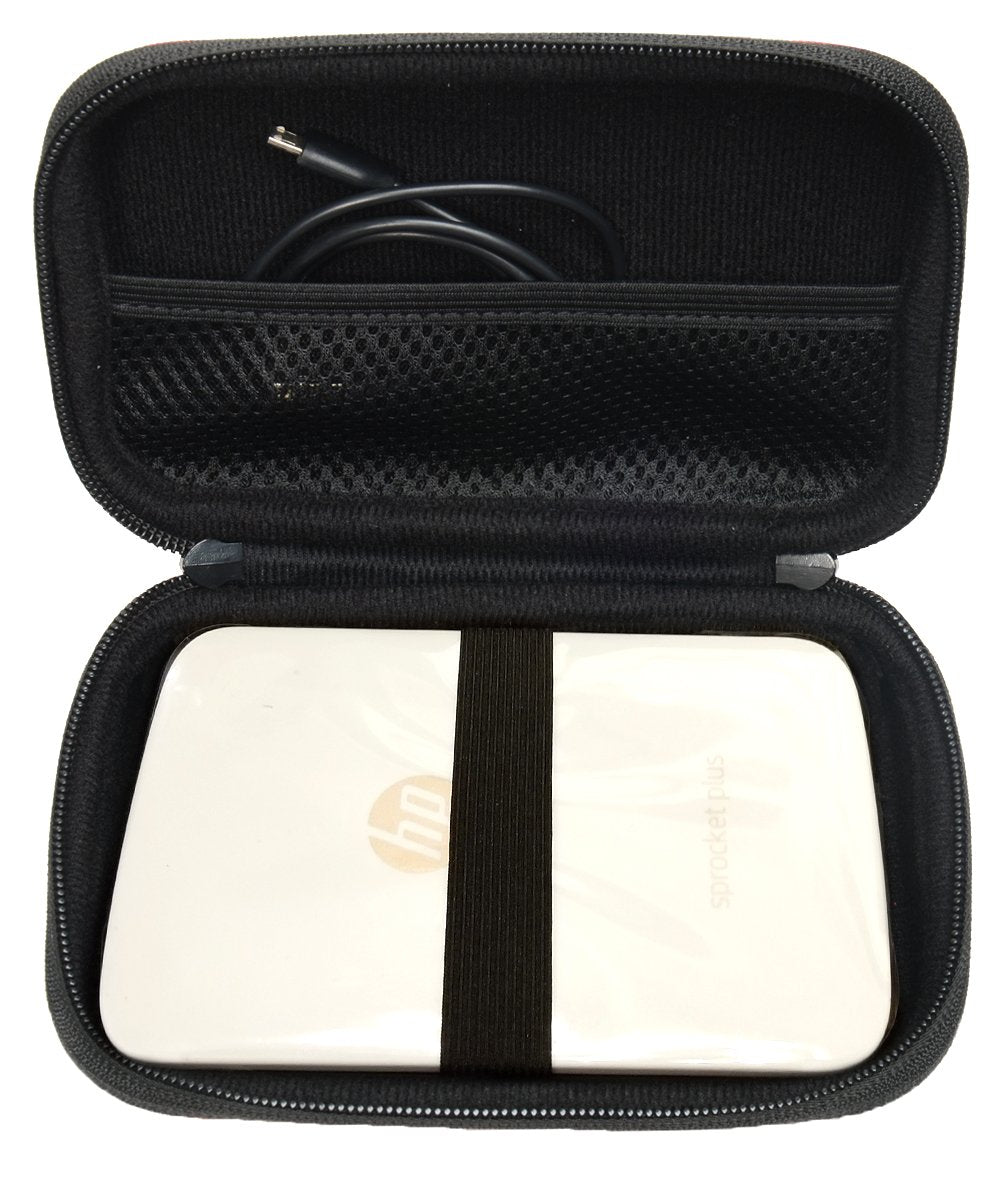 Carrying and Storage Case Travel Bag for HP Sprocket Plus Instant Photo Printer, Mobile Printer Plus, Instant Photo Printer, Inner Pocket for Printing Paper, Cable and Other Accessories WGear
