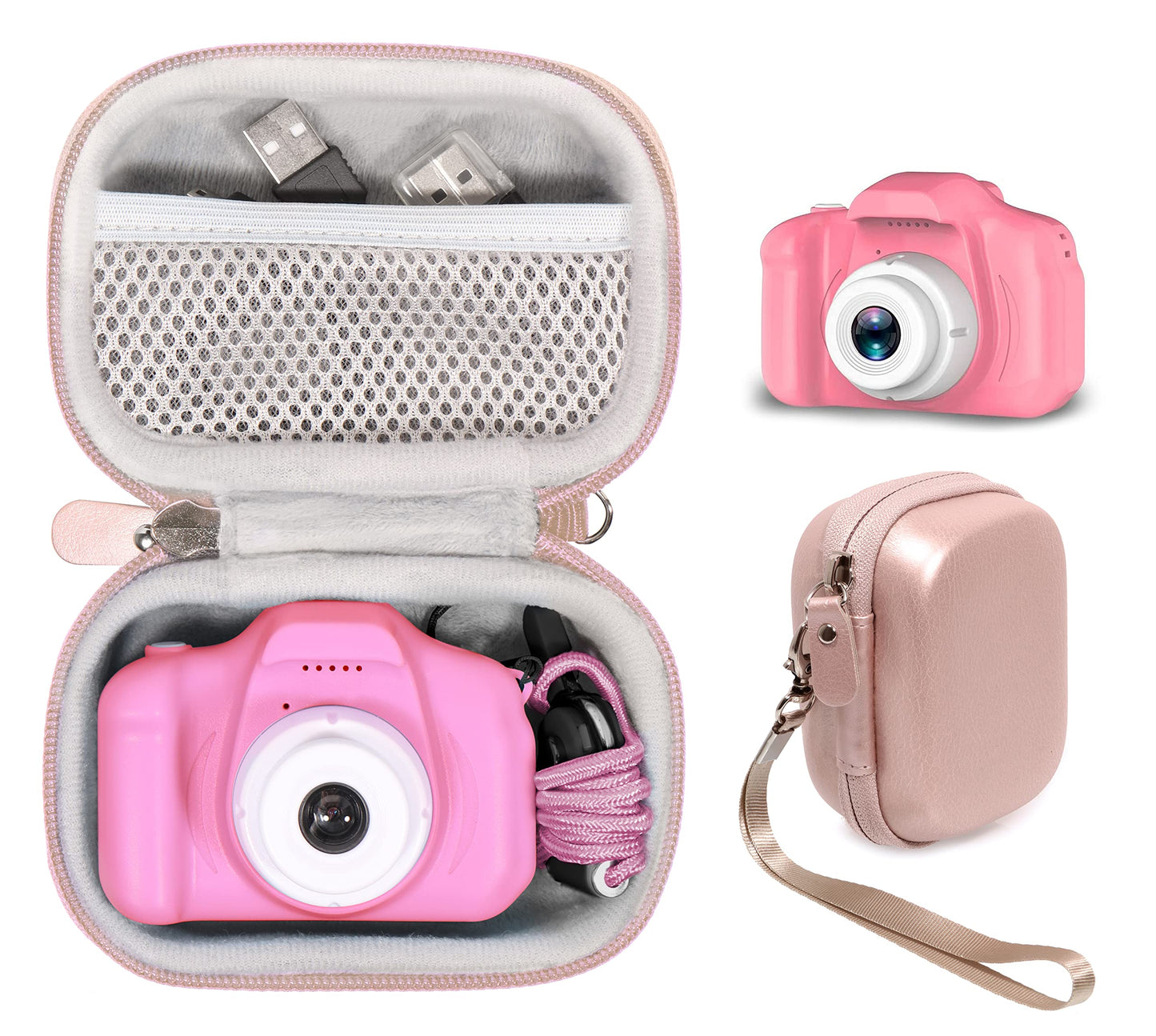 getgear Camera case for Seckton Kids Selfie Camera, organizing Travel case with mesh Pocket and Detachable Wrist Strap GETGEAR