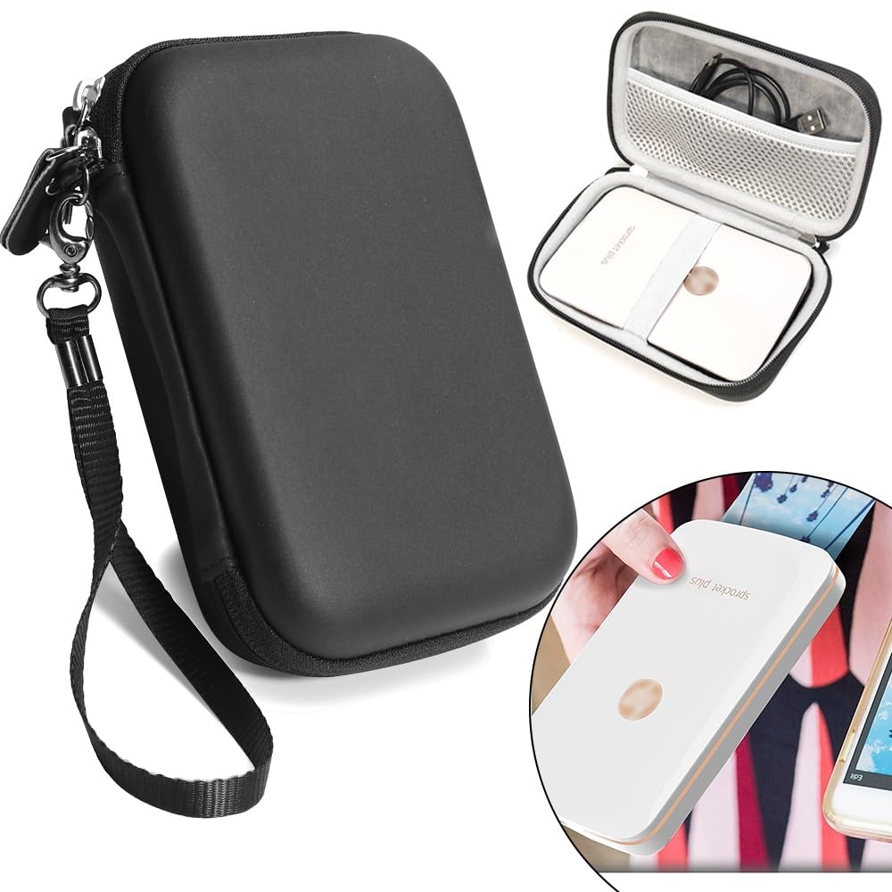 Carrying and Storage Case Travel Bag for HP Sprocket Plus Instant Photo Printer, Mobile Printer Plus, Instant Photo Printer, Inner Pocket for Printing Paper, Cable and Other Accessories WGear