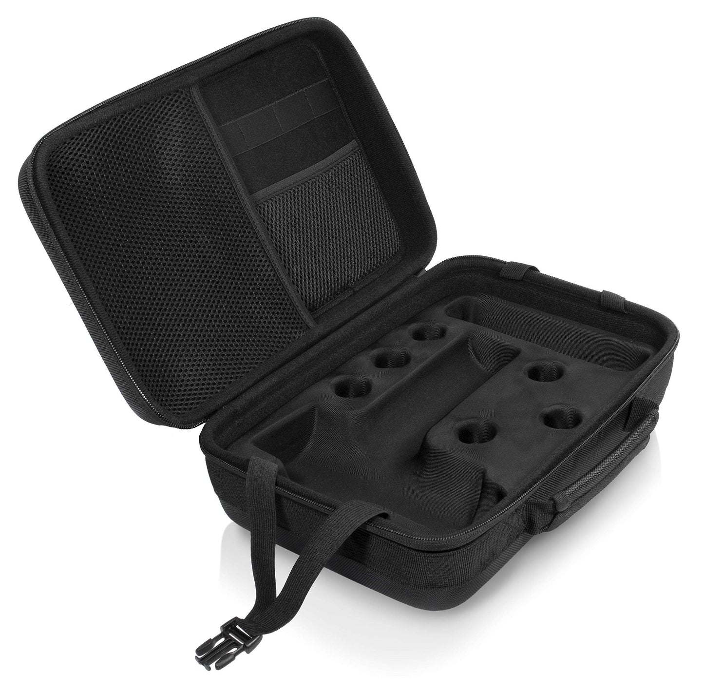 GETGEAR case for 2019 Hyperice Hypervolt Plus with Slots for 5 Head and Attachment, All in one Gym Case for Universal Muscle Massager Gun, Towel, Oil, Cream, Earbuds and Other Carry-on Essentials GETGEAR