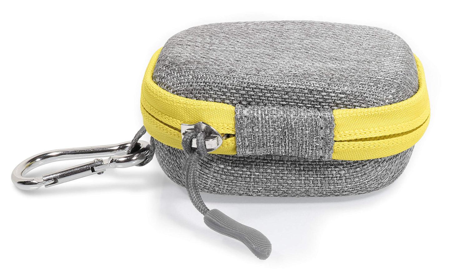 Tweed Gray Protective Case for Samsung Galaxy Buds Pro, Galaxy Buds 2, Galaxy Buds 1, Bluetooth True Wireless Earbuds Charging case, mesh Accessory Pocket, Elastic Security Elastic Strap GETGEAR