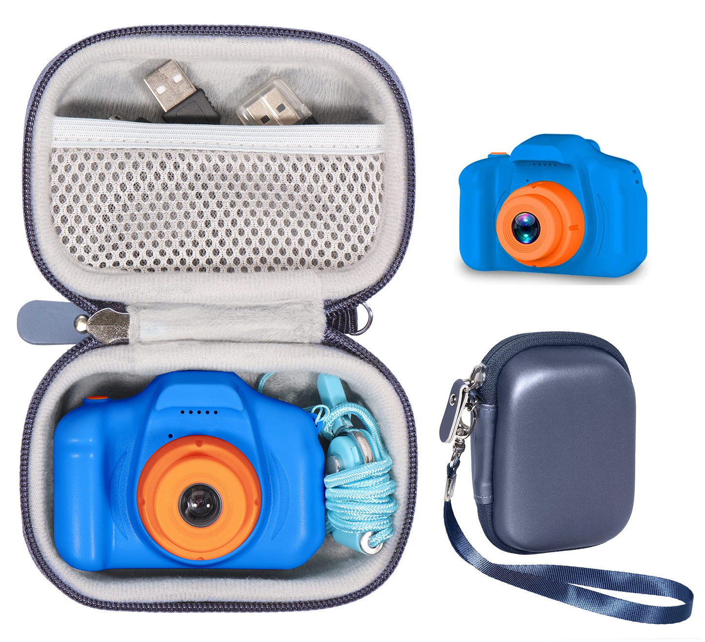 getgear Camera case for Seckton Kids Selfie Camera, organizing Travel case with mesh Pocket and Detachable Wrist Strap GETGEAR