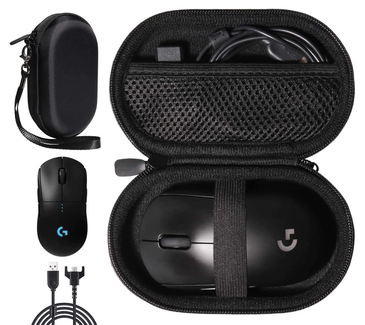 GETGEAR Mouse case for Logitech G PRO X Superlight/Logitech G Pro/Logitech G305 Lightspeed Wireless Gaming Mouse .Also fit for Logitech M510 Wireless Computer Mouse GETGEAR