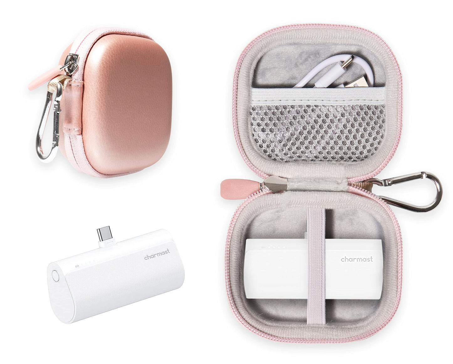 getgear Travel Case for Small Portable Charger Like Charmsast, KKD, VEGER, Feob, YHO, VRURC GETGEAR