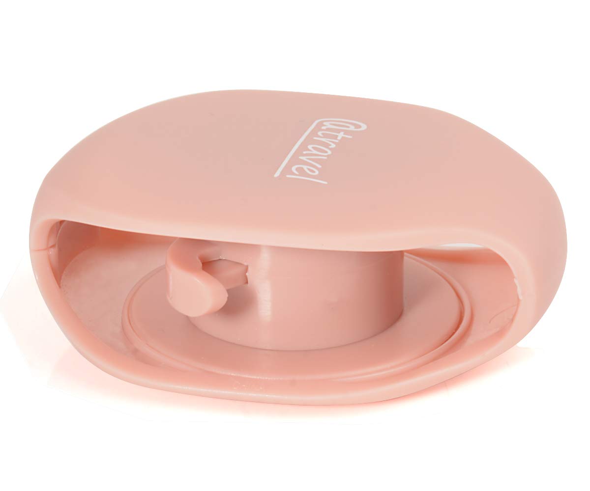 WGear Earbuds Organizer, Cord Manager, Smart Automatic Cord Master, A Simple Pull Then Will Automatic withdraw, The Cord Must Press on The Automatic withdraw Button When Pull (Rose Gold) WGear
