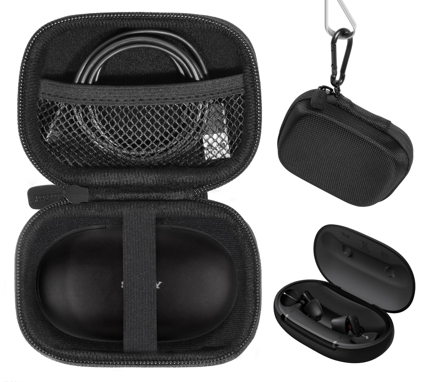 getgear Protective Case for Hearing Aid Compatible with Sony CRE-C20, C10, E10 Self-Fitting OTC Hearing Aids for Mild to Moderate Hearing Loss