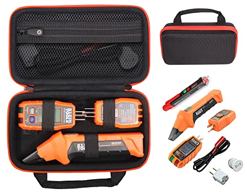 GETGEAR case for Circuit Breaker Finder/Tester, compatible with Klein Tools ET310 AC Circuit Breaker Finder, RT310, RT250, Accessory Kit smart organizing case, GETGEAR