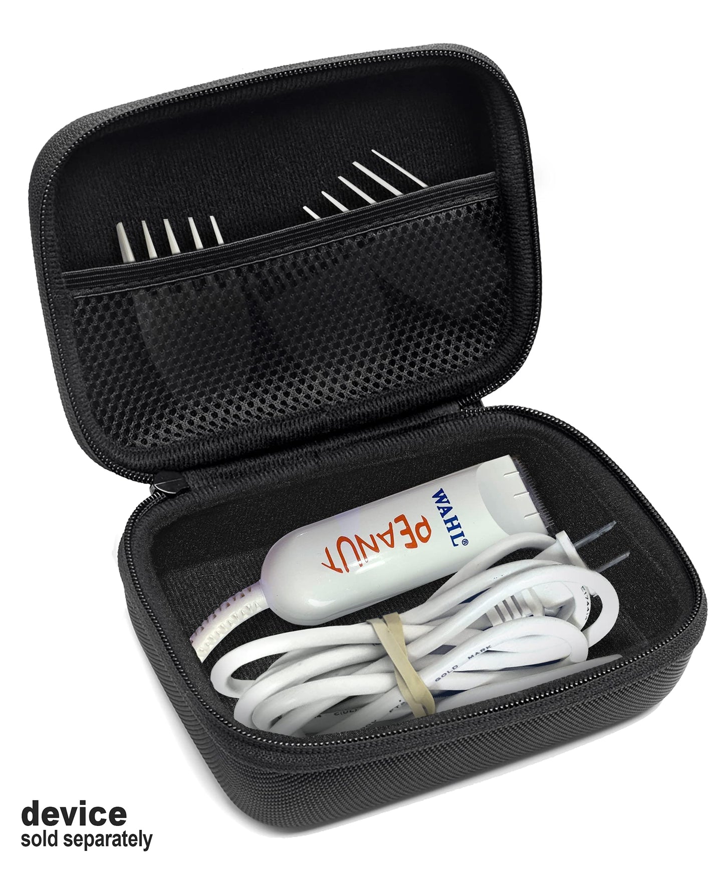 GETGEAR case for Wahl Professional Peanut Clipper/Trimmer #86W55-200, Peanut Classic #8685, #8081, Wahl Clipper Elite Pro 79602, Smart Divider for Separated Compartment for Trimmer and Accessories GETGEAR