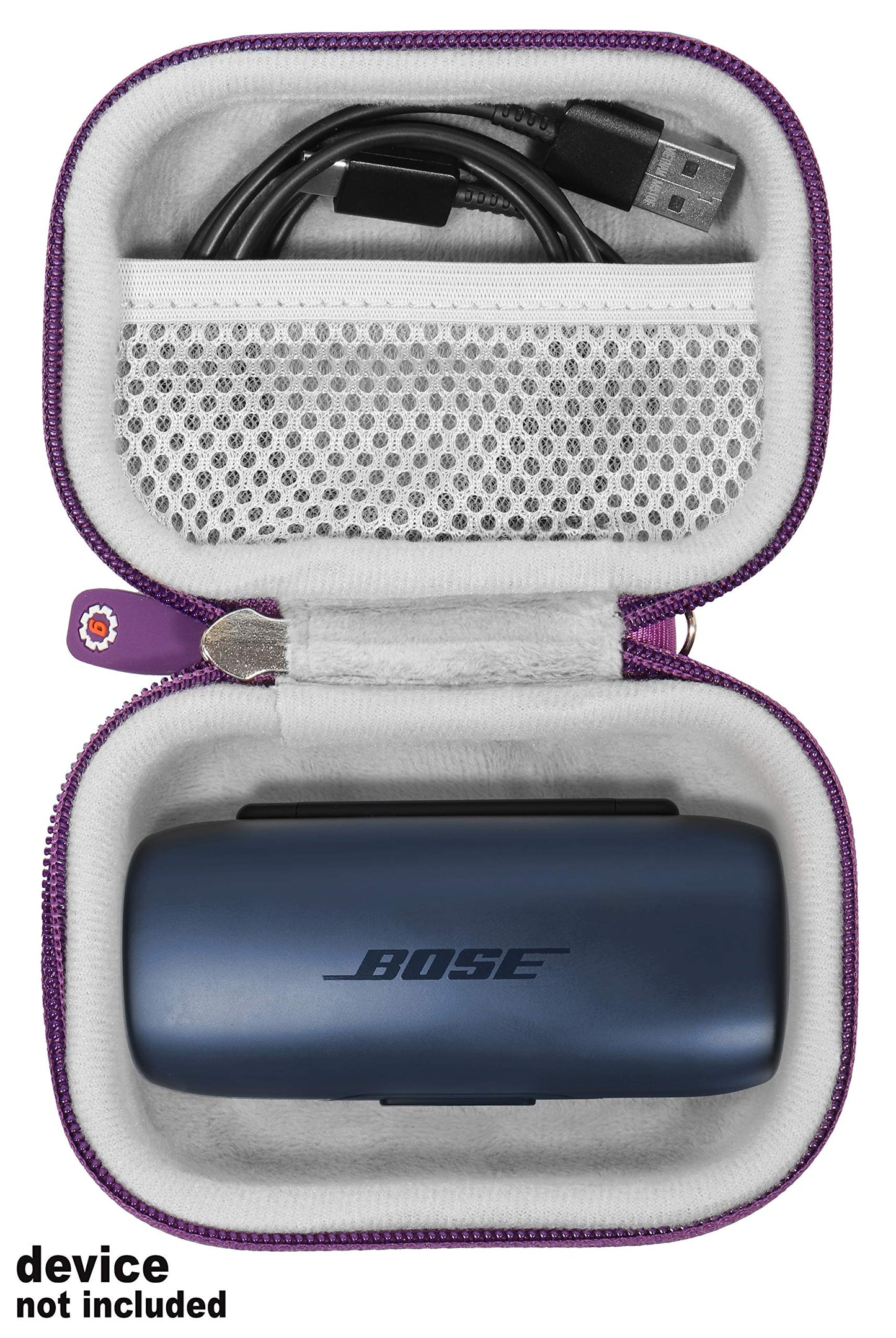 Featured Protective Case for Bose SoundSport Truly Wireless Sport Headphones Charger Box, Mesh Pocket for Cable and Other Accessories WGear