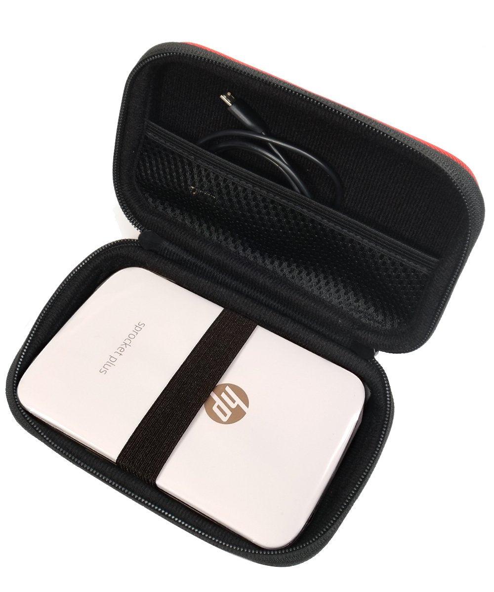 Carrying and Storage Case Travel Bag for HP Sprocket Plus Instant Photo Printer, Mobile Printer Plus, Instant Photo Printer, Inner Pocket for Printing Paper, Cable and Other Accessories WGear