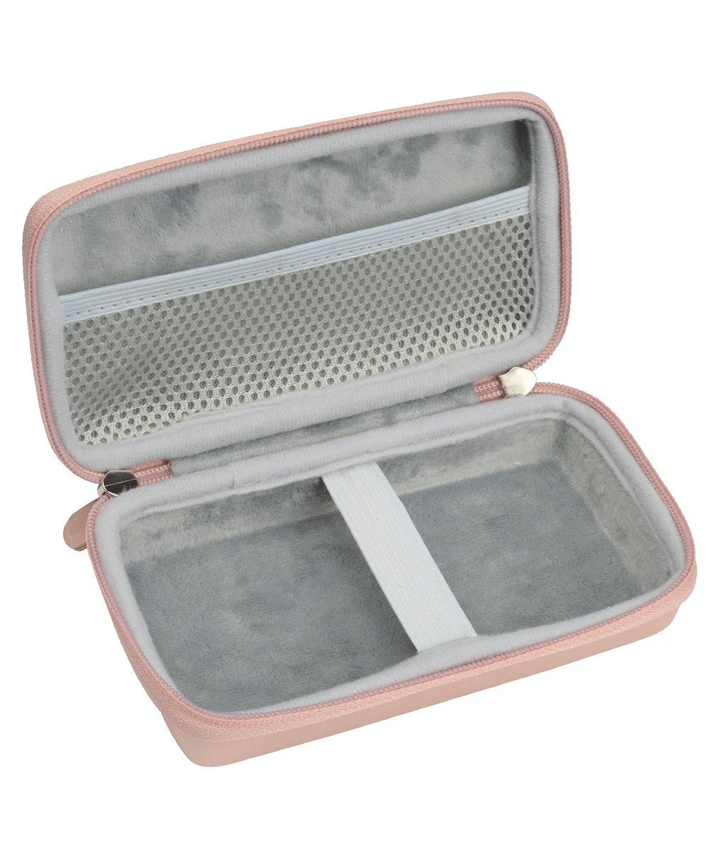 Professional Portable Recorder Case for ZOOM H1, ZH1 Music Recorder with mesh pocket cable, outdoor Microphone Windscreen Muff, Elastic strap, Strong and light weight hard case, Rose Gold WGear