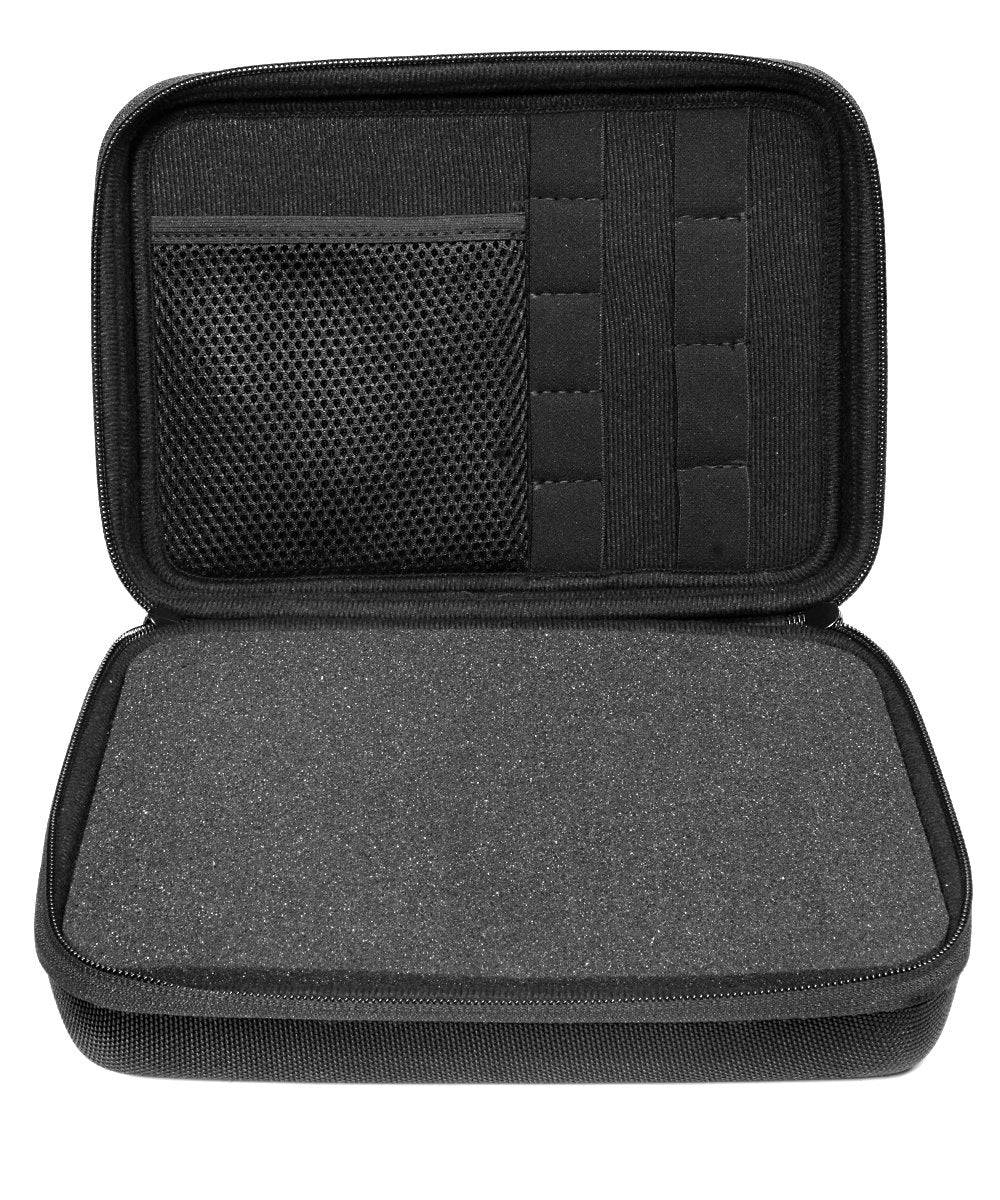 Professional Portable Recorder Case with DIY Foam Inlay for DR-05, DR-40, DR-22L, DR-100MKll, DR-1, Mini Tripod, Adapter, Mic Pop Windscreen, Smart Accessory Padding Solution for SD Cards, cabl WGear