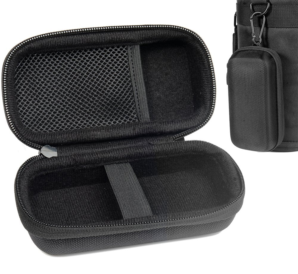 Digital Voice Recorder Case for Sony ICDPX370, PX440, PX470, BX140; Olympus WS-852, WS-853; KIMAFUN 2.4G and XIAOKOA 2.4G Wireless Lavalier Microphone, mesh Pocket in The lid, Detachable Wrist Strap WGEAR