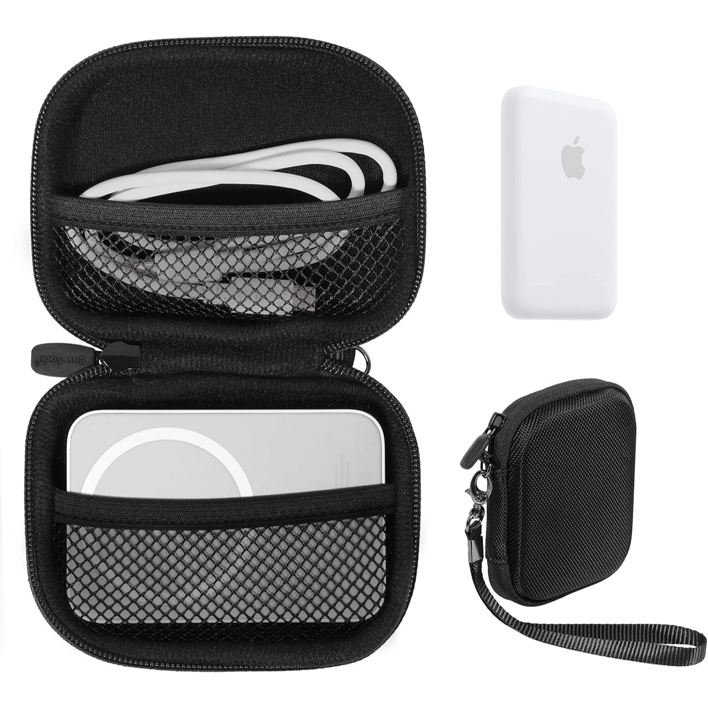 Protective Travel Case for Apple MagSafe Battery Pack – Compact, Lightweight Storage with Dual Mesh Pockets getgearcase