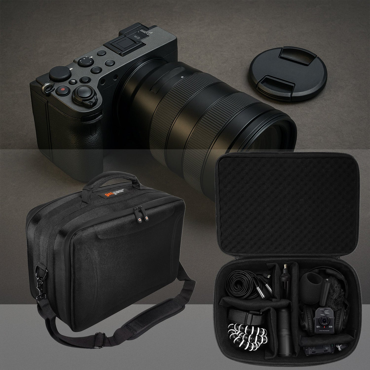 Protective camera cases for Canon, Sony, Nikon, GoPro, and kids' cameras – durable storage for DSLRs, mirrorless cameras, tripods, and video accessories.