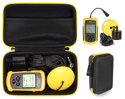 Getgear Case for LUCKY Handheld Fish Finder, Hayak Fish Finder, Sonar Sensor, Venterior, mesh accessories pocket GETGEAR
