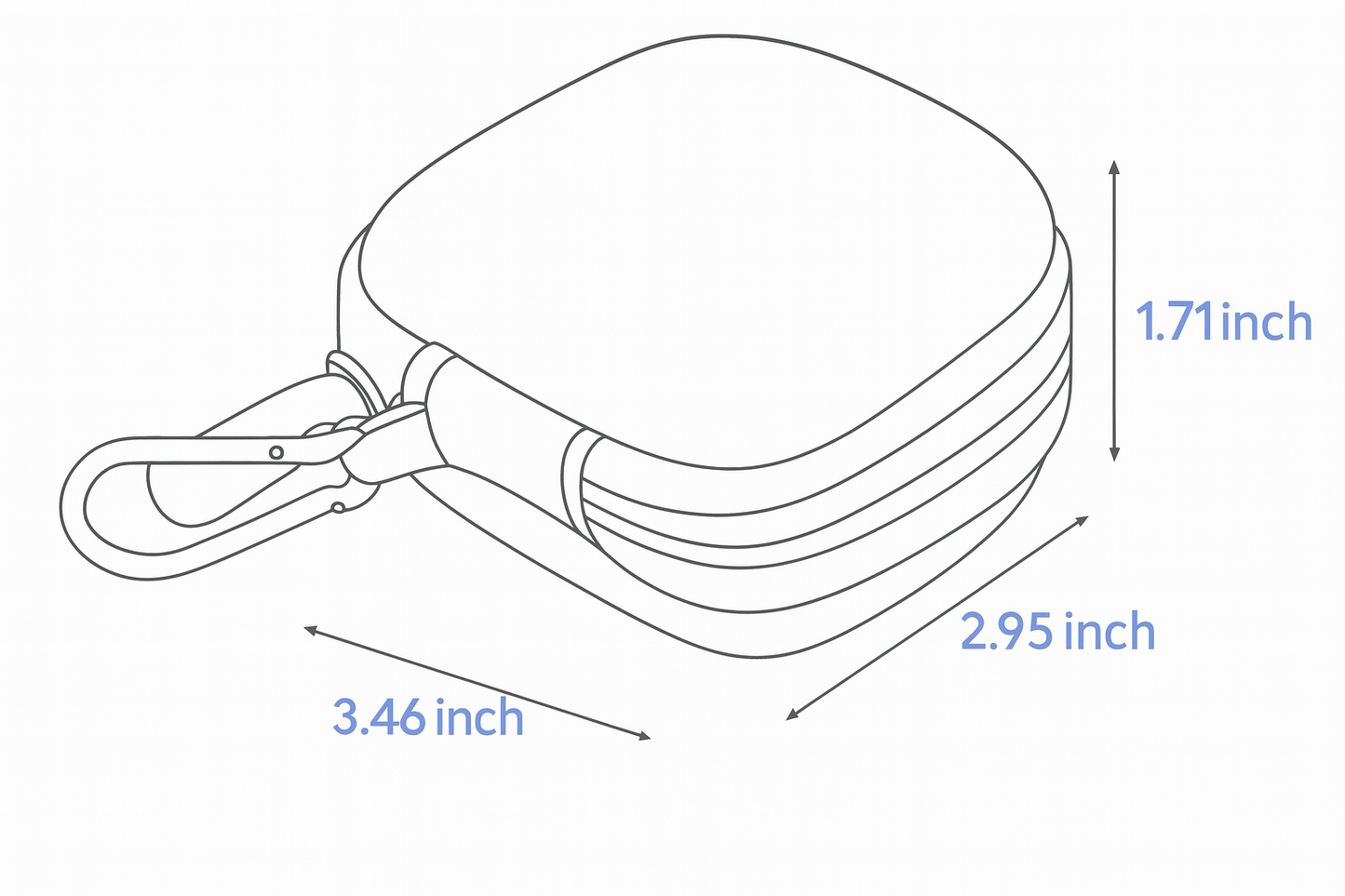 GETGEAR Case for NVBOTY Hearing Aids for Seniors, Aids 2 M3111 Rechargeable Hearing Aids with Bluetooth (White) GETGEAR
