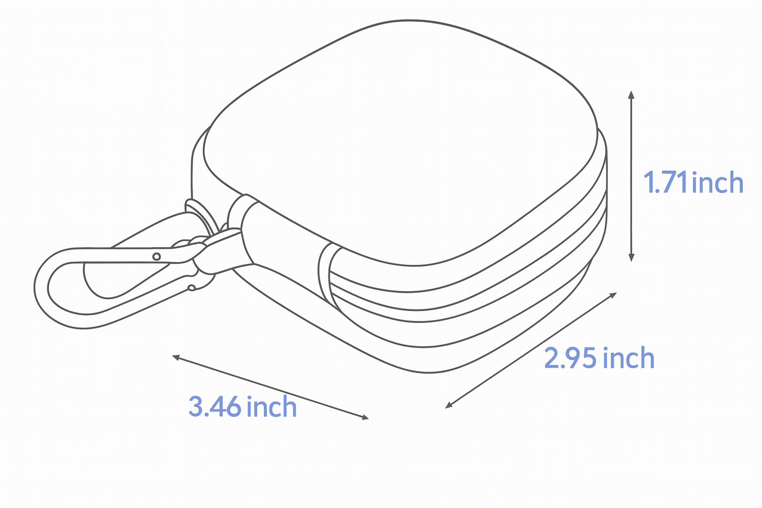 GETGEAR Case for NVBOTY Hearing Aids for Seniors, Aids 2 M3111 Rechargeable Hearing Aids with Bluetooth (White) GETGEAR