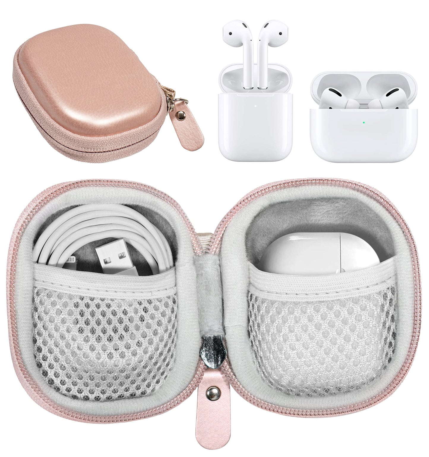 Protective Case for Airpods Pro, Airpods 2, Airpods 1; Samsung Galaxy Buds Pro, Galaxy Buds 2, Galaxy Buds and Universal for Other True Wireless Earbuds, mesh Accessories Pocket WGear