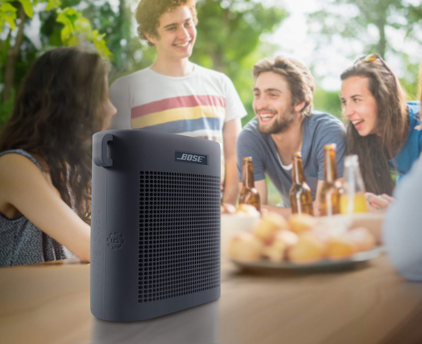 GETGEAR Tailor Made Silicon Cover for Bose SoundLink Color Bluetooth Speaker II, Safeguard from Shock, Shake and Scratch, Fully Cover with Sound Through Design GETGEAR