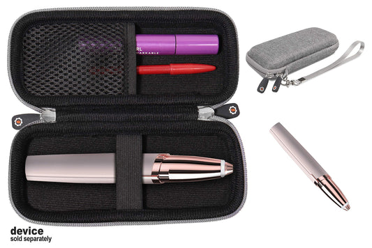 getgear Case for Finishing Touching Flawless for Women's Painless Hair Remover, Facial Hair Remover, Brows Eyebrow Hair Removal, Body Rechargeable Lades Shaver and Trimmer, Tweed Gray (CASE ONLY) getgearcase