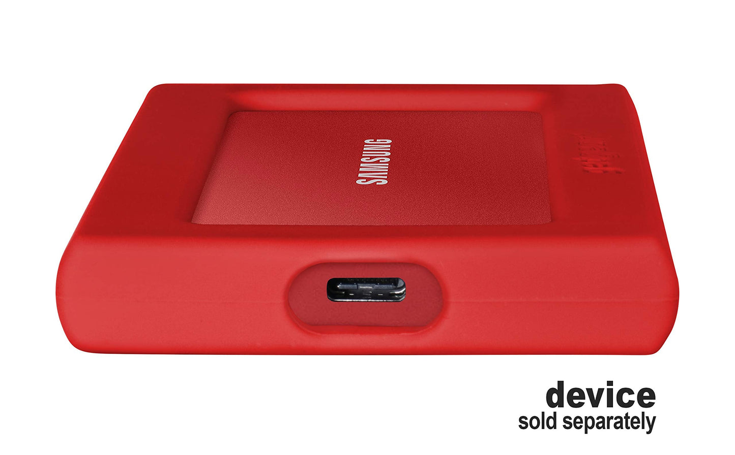 getgear Silicone Bumper for Samsung T7 Touch Portable SSD - 1TB, 2TB, 500GB, USB 3.2, Strong-Shock Absorbing, Slip-Resistant- Black GETGEAR